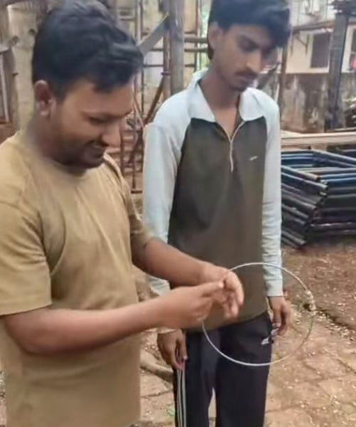 Friends trying the ring together